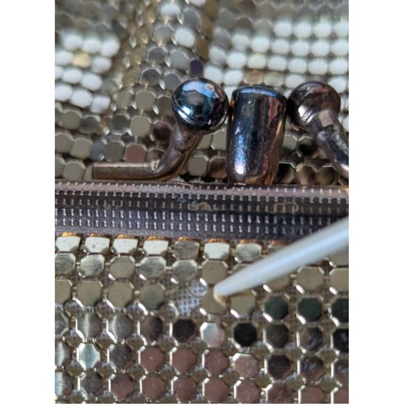 Vtge Whiting and Davis 2pc set convertible purse and money/makeup bag Purse EUC - Picture 7 of 14